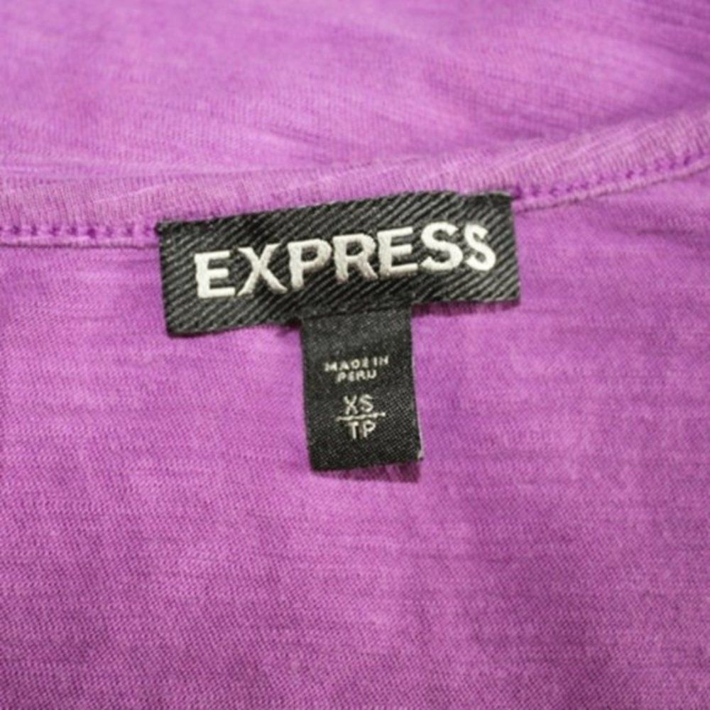 Express Short Sleeve Embellished Palm tree Top - Picture 5 of 5